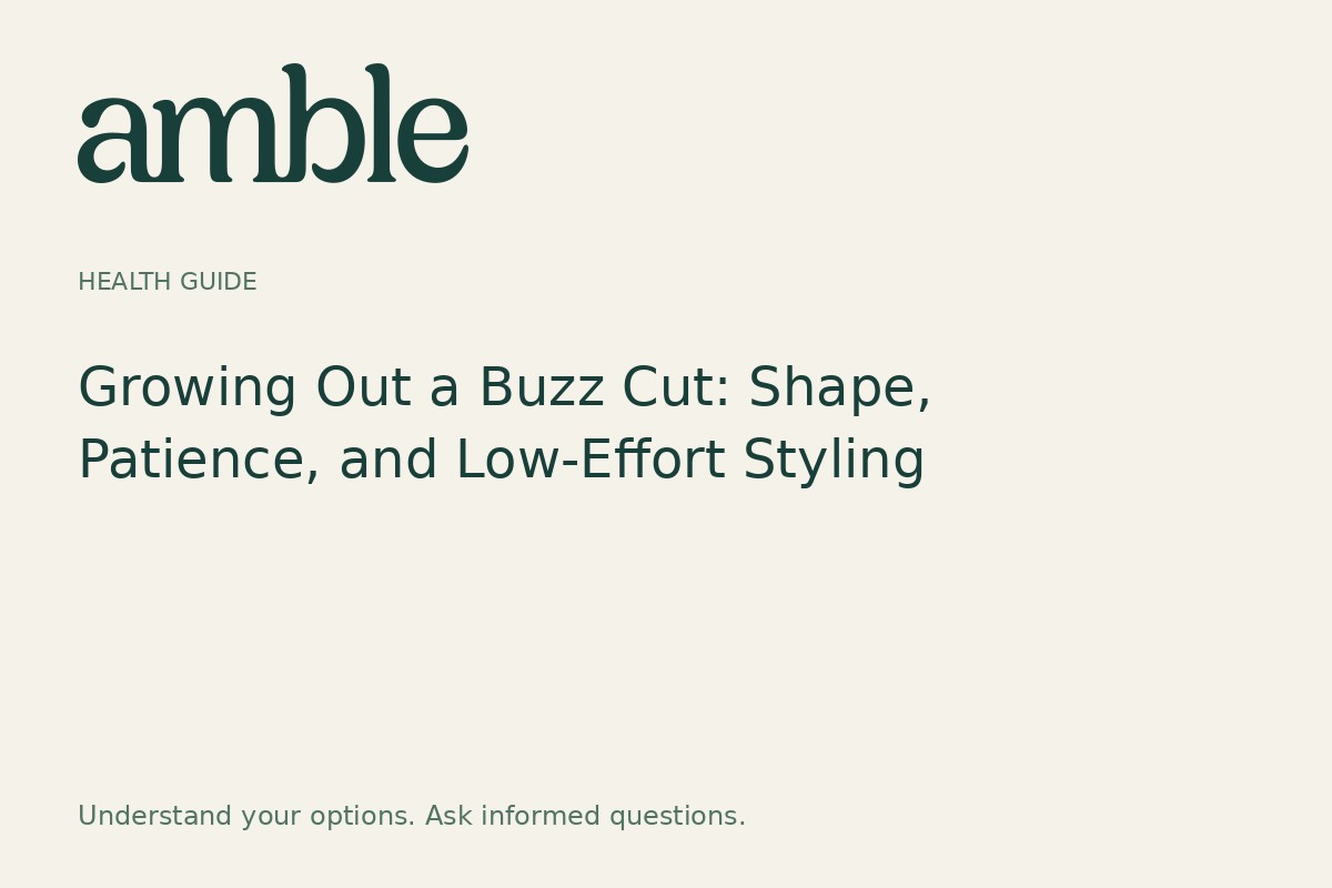 Growing Out a Buzz Cut: Shape, Patience, and Low-Effort Styling
