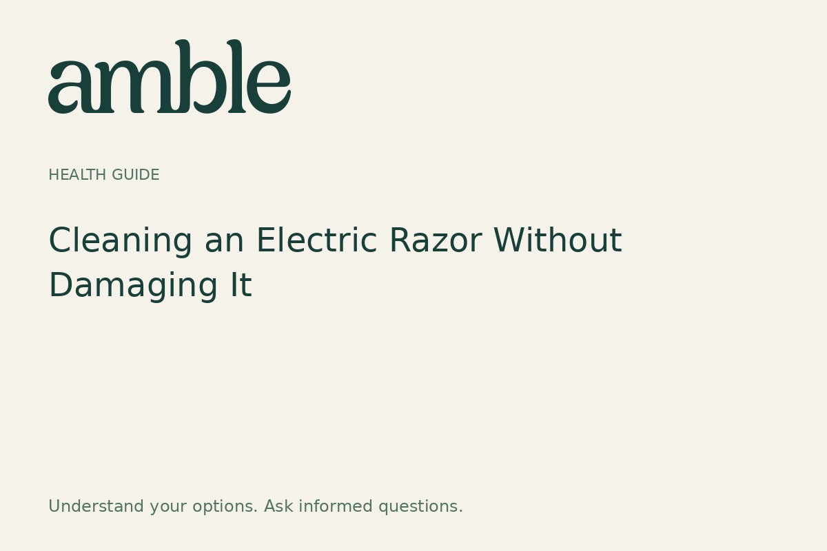 Cleaning an Electric Razor Without Damaging It