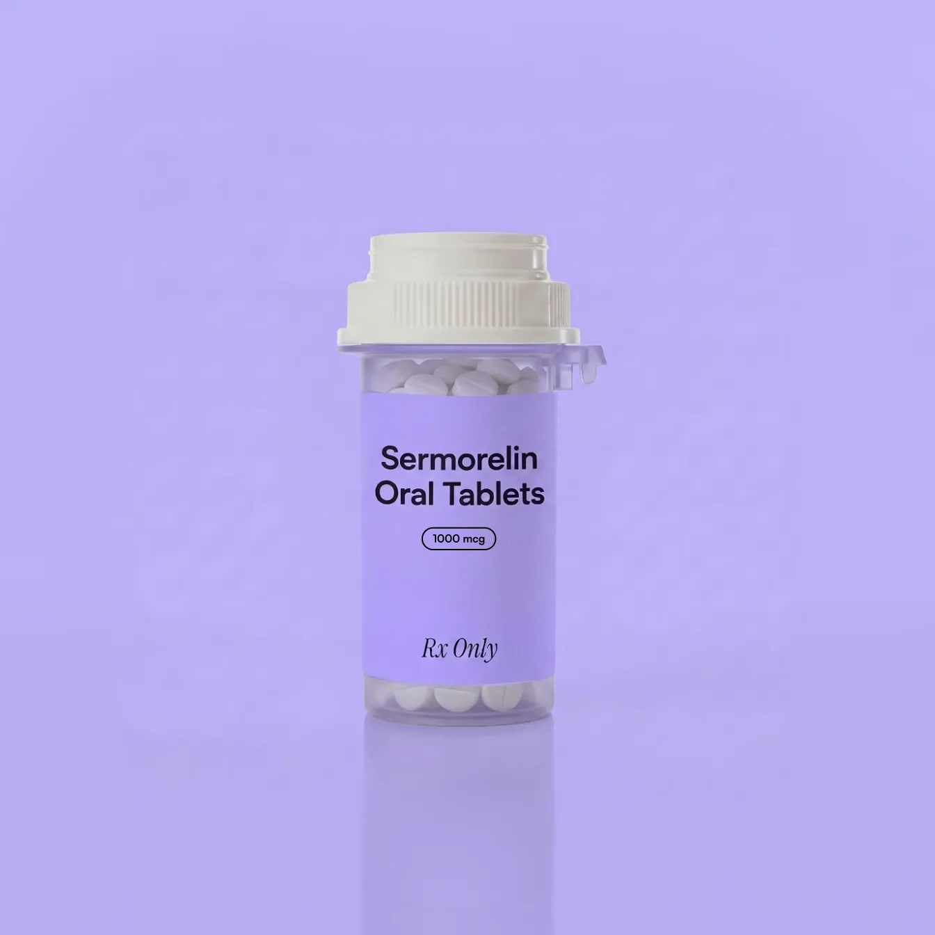 Sermorelin Sublingual Troches / Lozenges (500mcg – 1000mcg Needle-Free GH Peptide) — 30-Day Supply