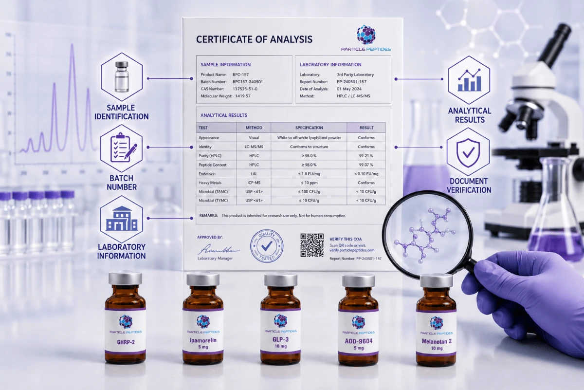 Certificate of analysis (COA)