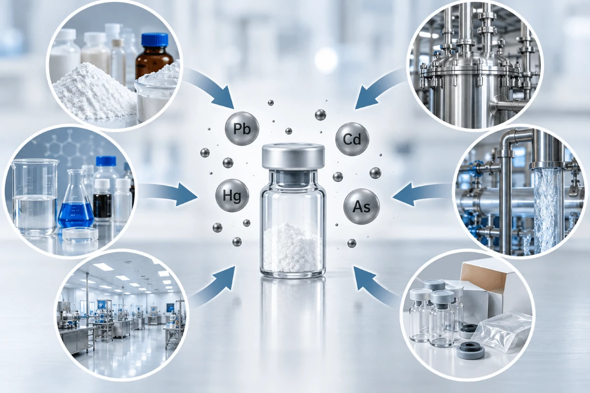 Microbial contamination – sources of heavy metals