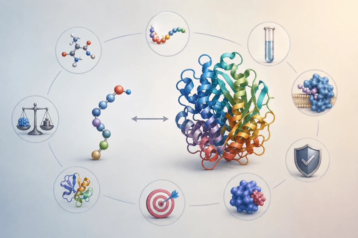 What are peptides – peptide vs. protein