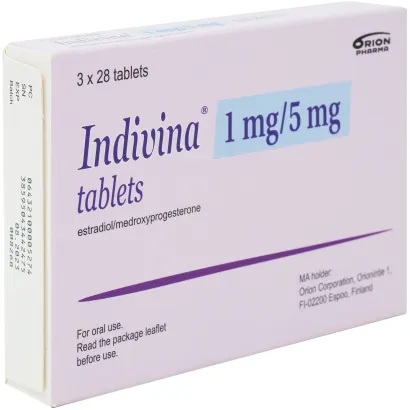 Indivina Estradiol and Medroxyprogesterone — source product image